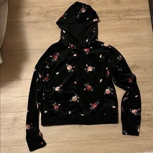 Abercrombie Kids Black Floral Hoodie
